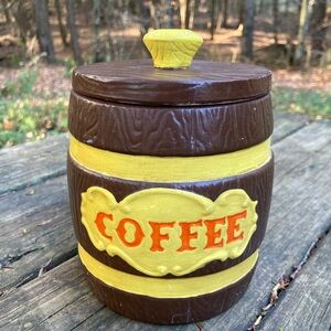 Vintage Ceramic Coffee Canister!